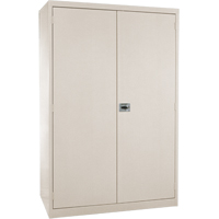 Deep Hi-Boy Storage Cabinet, Steel, 4 Shelves, 72" H x 36" W x 24" D, Beige Rock Safety Industrial Ltd