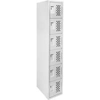Petits casiers Clean Line, 6 niveaux, 18" x 72" x 12", Acier Rock Safety Industrial Ltd