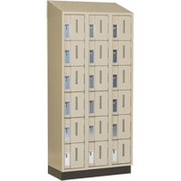 Concorde Heavy-Duty Lockers, 6 -tier, Bank of 3, 36" x 18" x 82", Steel, Beige, Welded (Assembled) Rock Safety Industrial Ltd