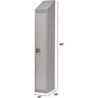 Casiers, 12" x 18" x 82", Acier, Gris, D&eacute;mont&eacute; Rock Safety Industrial Ltd