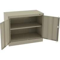 Standard Desk-High Cabinet, Steel, 30" H x 36" W x 18" D, Beige Rock Safety Industrial Ltd