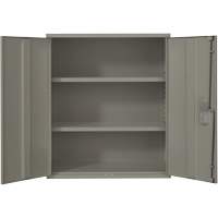 Lo-Boy Storage Cabinet, Steel, 2 Shelves, 40" H x 36" W x 18" D, Grey Rock Safety Industrial Ltd