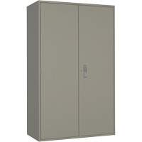 Extra Wide Hi-Boy Storage Cabinet, Steel, 4 Shelves, 72" H x 48" W x 24" D, Grey Rock Safety Industrial Ltd