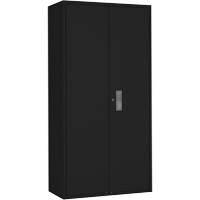 Wardrobe Storage Cabinet, Steel, 36" W x 18" D x 72" H, Black Rock Safety Industrial Ltd
