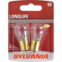 93 Long Life Mini Automotive Bulb, Incandescent, 13.3 W Rock Safety Industrial Ltd