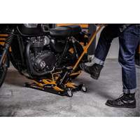 ATV and Motorcycle Jack, 0.75 Ton(s) Capacity, 4-2/3" Lowered, 14-1/2" Raised, Manual Hydraulic Rock Safety Industrial Ltd