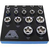 5-Point EPR Torx Socket Set, 16 Pieces, 1/4"/3/8"/1/2" Drive Size Rock Safety Industrial Ltd