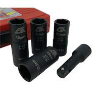 Flip Socket Kit, 5 Pieces, 1/2" Drive Size Rock Safety Industrial Ltd