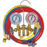 R134A 2-Way Brass Manifold Gauge Set Rock Safety Industrial Ltd