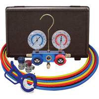 Jeu de manom&egrave;tres collecteurs pour automobile avec coupleurs manuels et robinet perce-canette lat&eacute;rale 3 en 1 Rock Safety Industrial Ltd