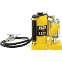 Cric-bouteille de s&eacute;rie Pro, 12 tonne(s), Air comprim&eacute;/hydraulique, 18-1/2" Hauteur &eacute;lev&eacute;e Rock Safety Industrial Ltd