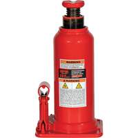 Professional Hydraulic Bottle Jack with Gauge Hole, 22 Ton(s), 20-49/250" Raised Height Rock Safety Industrial Ltd