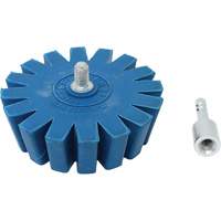 Conical Gear Eraser Wheel with Quick-Connect Arbor Adapter Rock Safety Industrial Ltd
