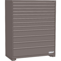 Armoire &agrave; tiroirs modulaire, 12 tiroirs, 60" la x 28" p x 60" h, Gris Rock Safety Industrial Ltd