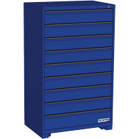Modular Drawer Cabinet, 9 Drawers, 36" W x 24" D x 60" H, Blue Rock Safety Industrial Ltd