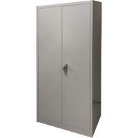 Storage Cabinet, Steel, 4 Shelves, 66" H x 30" W x 15" D, Grey Rock Safety Industrial Ltd