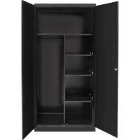 Armoire de rangement combin&eacute;e, 36" la x 18" p x 72" h, Noir Rock Safety Industrial Ltd