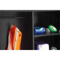 Armoire de rangement combin&eacute;e, 36" la x 18" p x 72" h, Noir Rock Safety Industrial Ltd