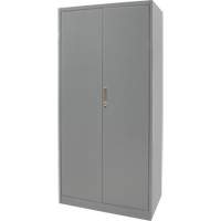 Hi-Boy Storage Cabinet, Steel, 4 Shelves, 72" H x 36" W x 18" D, Grey Rock Safety Industrial Ltd