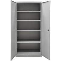 Hi-Boy Storage Cabinet, Steel, 4 Shelves, 72" H x 36" W x 18" D, Grey Rock Safety Industrial Ltd