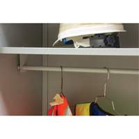 Wardrobe Storage Cabinet, Steel, 36" W x 18" D x 72" H, Grey Rock Safety Industrial Ltd