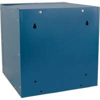 Casier cubique empilable, 12" x 12" x 12", Acier, Bleu, D&eacute;mont&eacute; Rock Safety Industrial Ltd