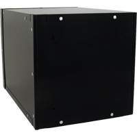 Casier cubique empilable, 12" x 18" x 12", Acier, Noir, D&eacute;mont&eacute; Rock Safety Industrial Ltd