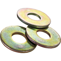 USS Flat Washer, Yellow Zinc, 3/8" Rock Safety Industrial Ltd
