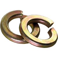 Rondelle d'arr&ecirc;t fendue, 1/4", Zinc jaune Rock Safety Industrial Ltd