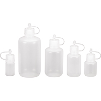 Bouteilles rondes &agrave; ouverture &eacute;troite, Ronde, 1/2 oz, Plastique Rock Safety Industrial Ltd