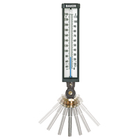 Variable Angle Industrial Thermometers, Contact, Analogue, 0-120°F (-17-49°C) Rock Safety Industrial Ltd
