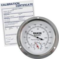 Dial Thermo-Hygrometer with ISO Certificate, 0% - 100% RH, 30 - 250°F (0 - 120°C) Rock Safety Industrial Ltd