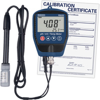 pH/mV-m&egrave;tre avec temp&eacute;rature, comprend un certificat de calibration Rock Safety Industrial Ltd