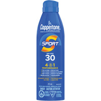 &eacute;cran solaire r&eacute;sistant &agrave; l'eau Sport, FPS 30, A&eacute;rosol Rock Safety Industrial Ltd