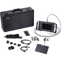 Ensemble de vid&eacute;oscope haute performance avec cam&eacute;ra HD double & longue sonde, 1280" lo x 720" la Affichage, 1024 x 600 pixels, 4,9 mm (0,19") T&ecirc;te de cam&eacute;ra Rock Safety Industrial Ltd