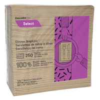 Pro Select 1/8 Fold Dinner Napkins, 1 Ply, 15.5" x 16" Rock Safety Industrial Ltd