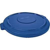Couvercle rond pour poubelle Brute, Couvercle plat, Plastique, Convient aux contenants 22-1/4" dia. Rock Safety Industrial Ltd