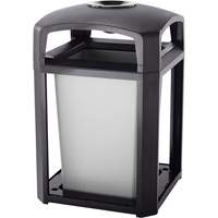 Landmark Series Waste Receptacle & Ash Tray, Plastic, 35 US gal. Capacity, 40" Height Rock Safety Industrial Ltd