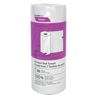 Pro Select Kitchen Towel Roll, 2 Ply, 85 Sheets/Roll, 8" W, 11" L Rock Safety Industrial Ltd