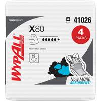 Essuie-tout X80, Robuste, 12-1/2" lo x 12" la Rock Safety Industrial Ltd