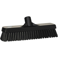 Balai-brosse pour planchers et mur, Crins Ferme, 12", Polyester, Noir Rock Safety Industrial Ltd