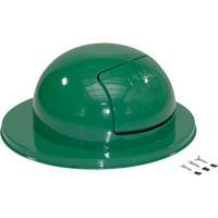 Drum Waste Disposal Top, Dome Lid, Metal, Fits Container Size: 23-1/2" Dia. Rock Safety Industrial Ltd