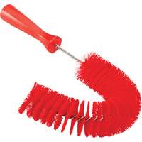 Brosse recourb&eacute;e, Soies Moyen/Ferme, Longueur de 15-1/2", Rouge Rock Safety Industrial Ltd
