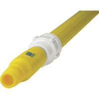 Manche de brosse pour plateforme, Brosse/Support &agrave; tampon, Jaune, T&eacute;lescopique, 62"-113" lo Rock Safety Industrial Ltd