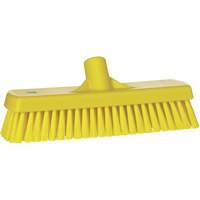 Brosse &agrave; r&eacute;curer pour planchers et murs, Crins Ferme, 12", Polyester, Jaune Rock Safety Industrial Ltd