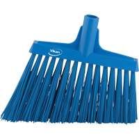 Angle Broom Head, X-Coarse Bristles, 12", Polyester, Blue Rock Safety Industrial Ltd