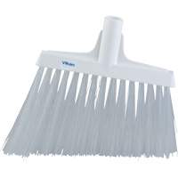 Angle Broom Head, X-Coarse Bristles, 12", Polyester, White Rock Safety Industrial Ltd