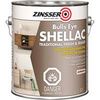 Zinsser&reg; Bulls Eye&reg; Shellac Sealer, Amber, 3.7 L Rock Safety Industrial Ltd
