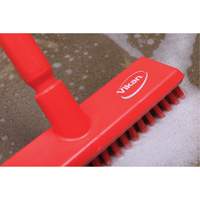 Brosse lave-pont aliment&eacute;e en eau, Crins Extra-ferme, 10-3/4", Polyester, Vert Rock Safety Industrial Ltd