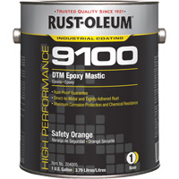 9100 System DTM Epoxy Mastic Base, Safety Orange, Gallon Rock Safety Industrial Ltd